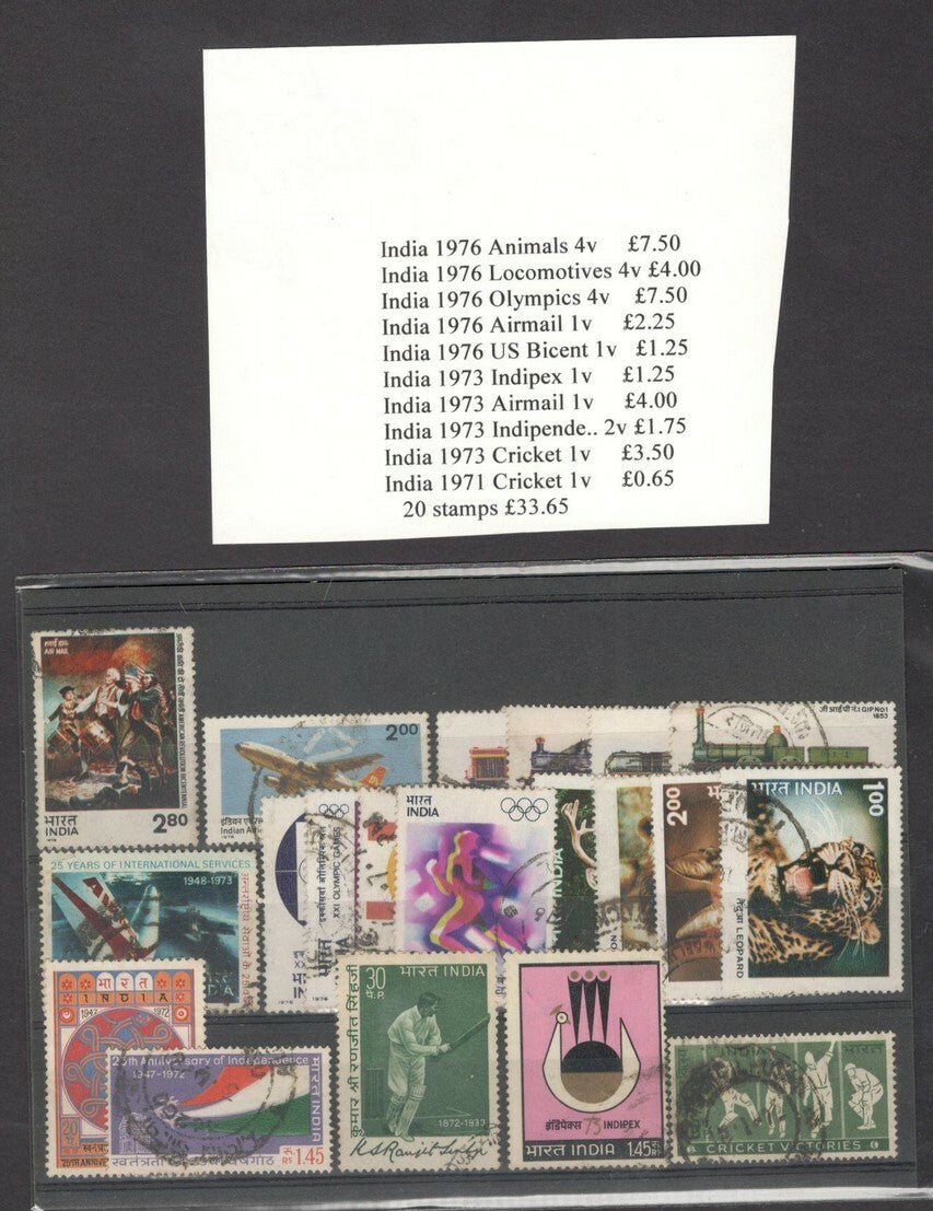 India 1951-2008 used & MNH collection SCV $434.25+++