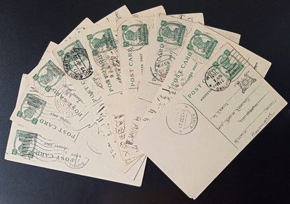 India Gwalior State postal stationery / postal history accumulation (100 items)
