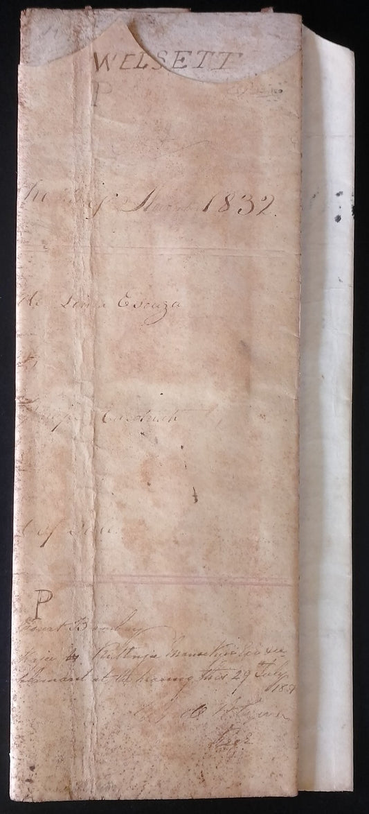 AOP India 1832 Vellum Parchment Indenture