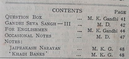 India HARIJAN 16 March 1940 issue - DO I DISRTUCT THE VICEROY? by MK Gandhi