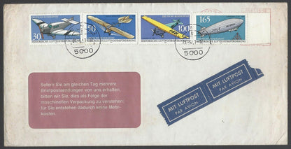 AOP Germany West covers with commemoratives to India (5)