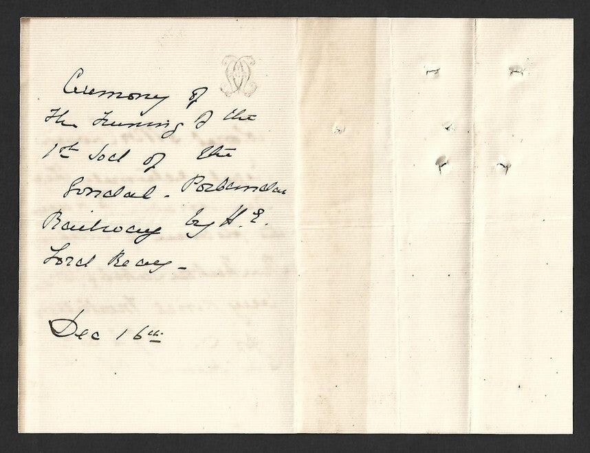 AOP India 1887 crested letter