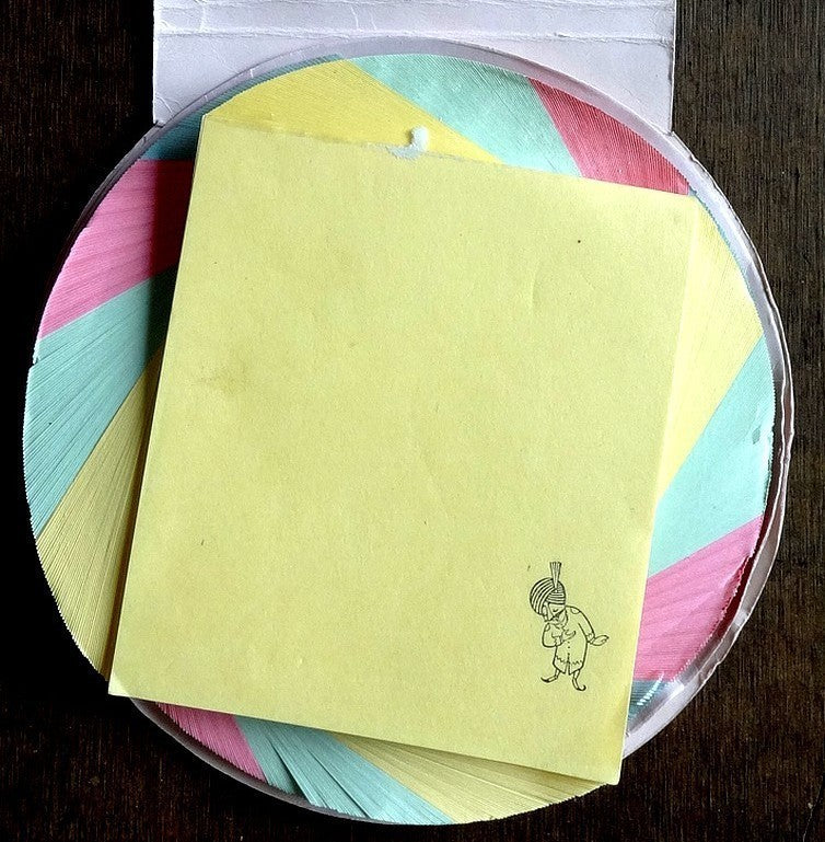 Air India vintage novelty pad of multicolour notes