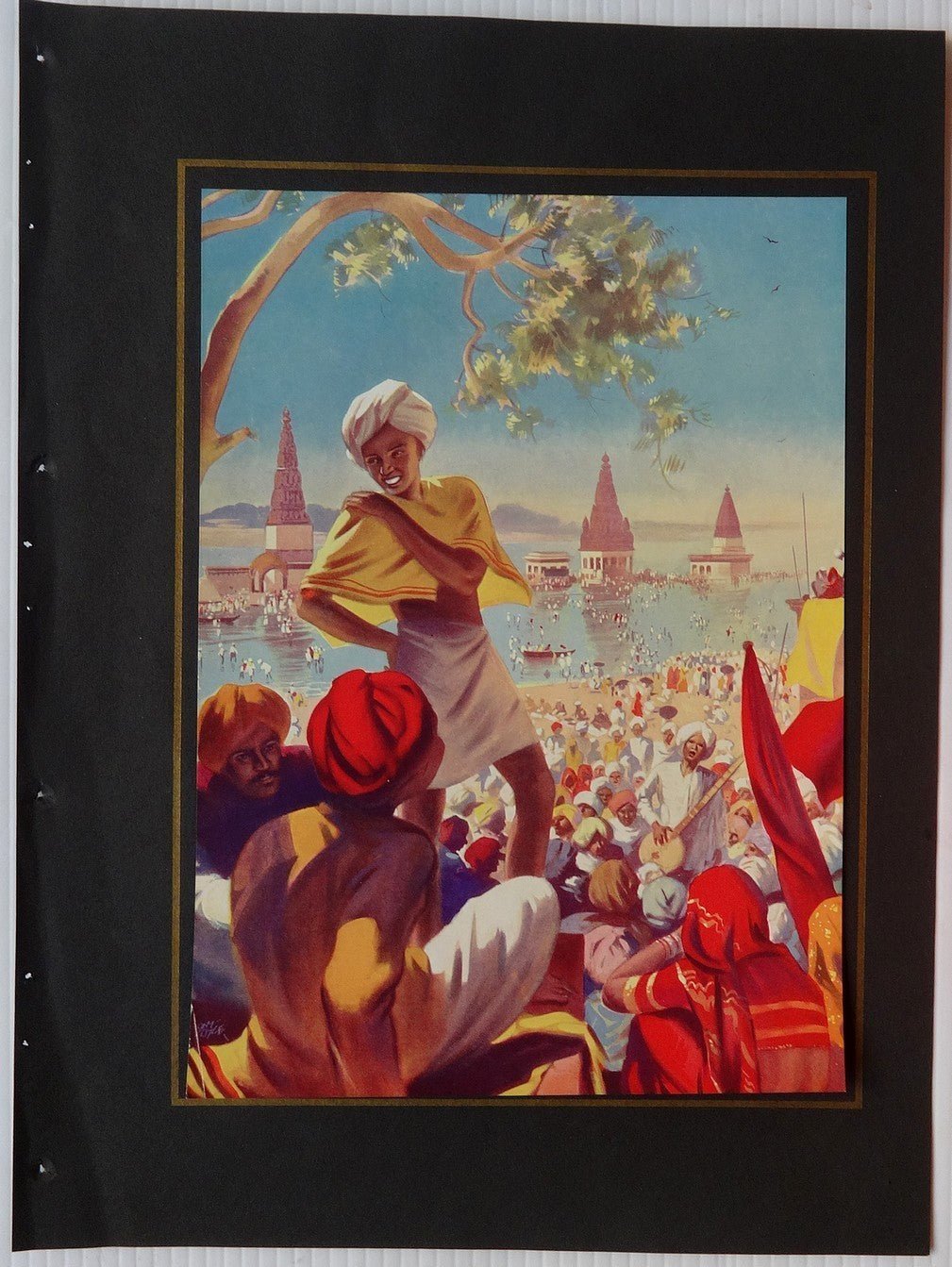 India 1937 print The End of the Pilgrimage by Tony Royle