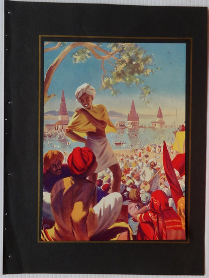 India 1937 print The End of the Pilgrimage by Tony Royle