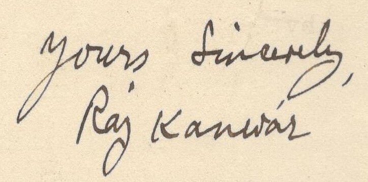 India 1941 crested letter CHIEF MINISTER / PATNA STATE signed Heir Apparent