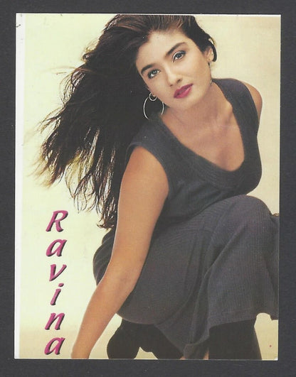 AOP Bollywood India promotional pocket calendar 2002 RAVEENA TANDON