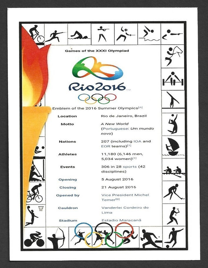 India 2024 Paris Olympics maxi card with 2016 Rio De Janeiro Olympics cachet