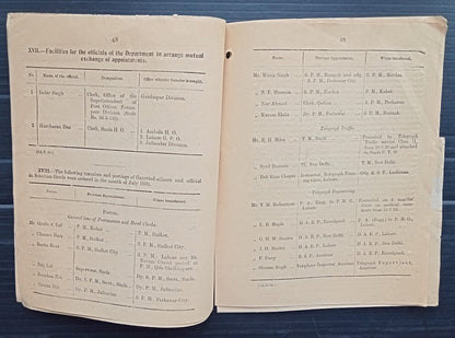 India 1939 POSTAL NOTICE several topics Interception of banned publications