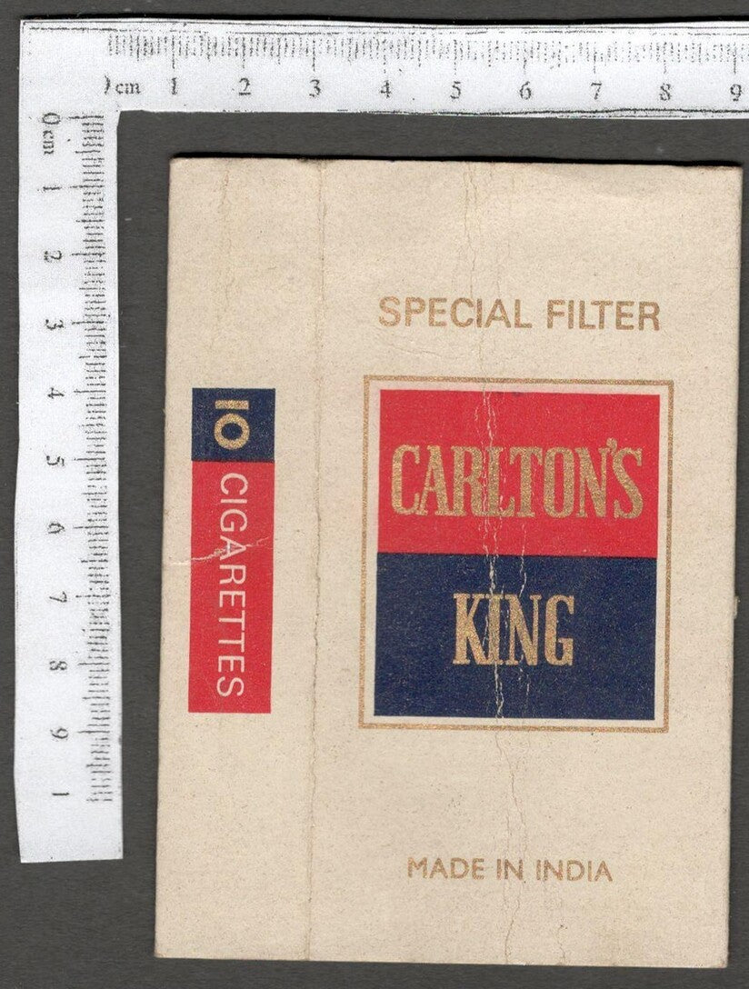 AOP India vintage empty packet Chalton,s King Cigarettes 