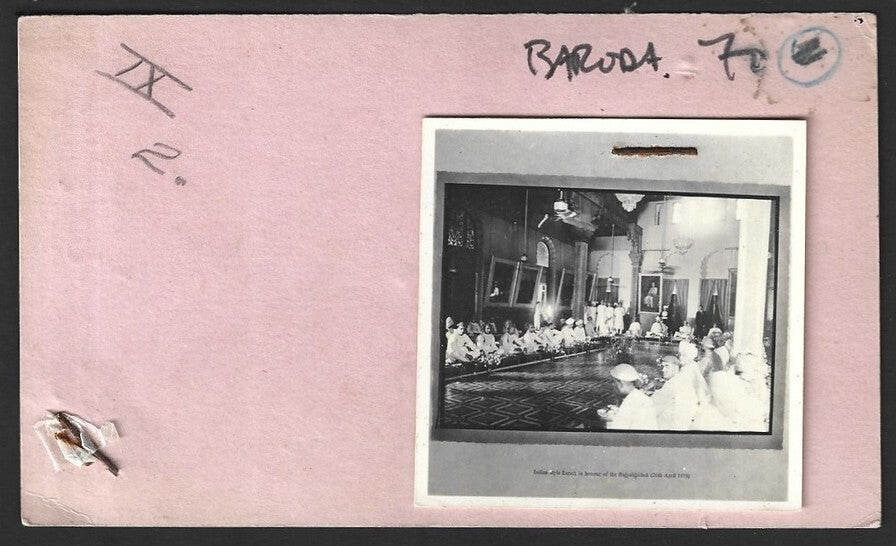 India 26 April 1939 small photo Indian Style Lunch in Honour of Raj Abhishek