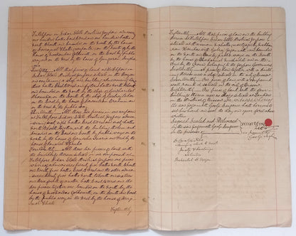 AOP India QV Queen Victoria 1868 Special Adhesive 5R on 1900 indenture 7 pgs