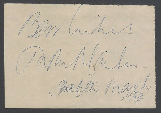 AOP India MOON MOON SEN Bollywood signed autograph book page India
