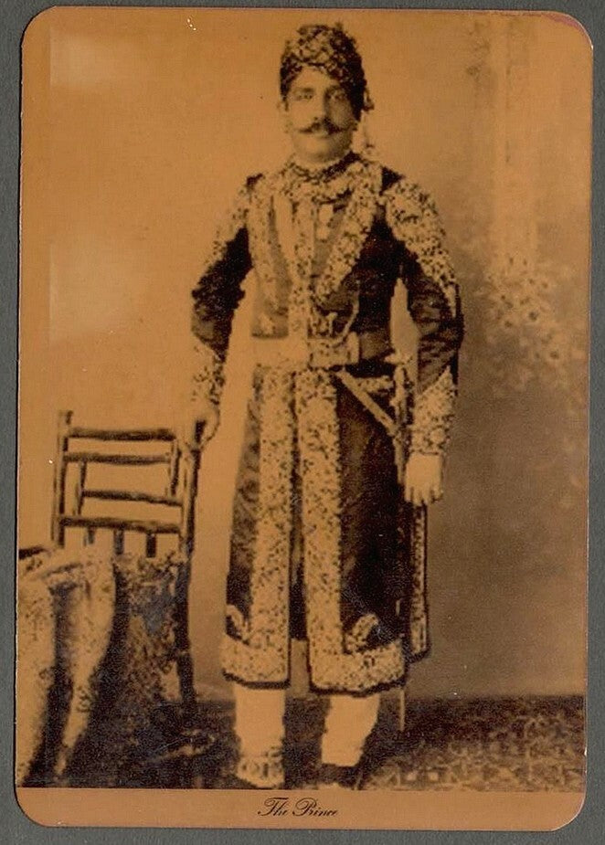 AOP India vintage look replica postcard The Prince	