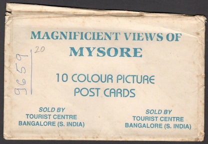 India 10 vintage colour postcards MYSORE