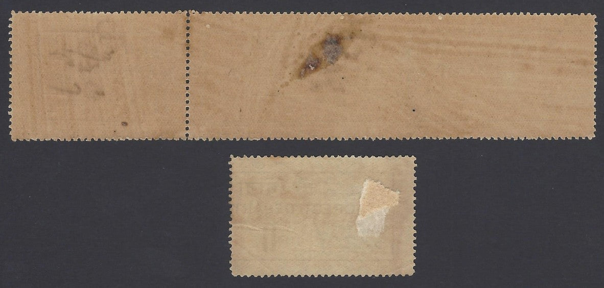 India 1891 Forest Tax 2a all 3 positions zaz