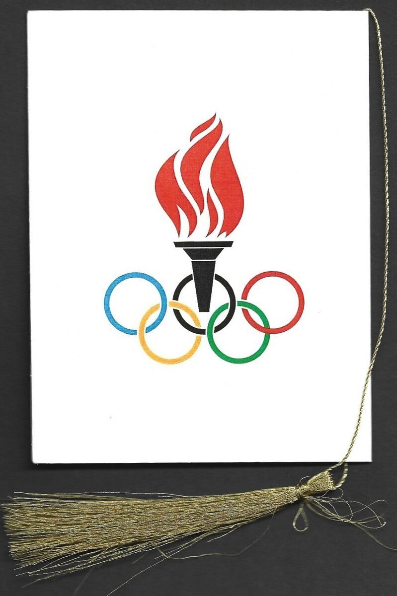 India 2024 Paris Olympics souvenir with 2024 Paris, France Olympics cachet