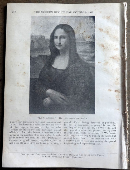 India Modern Review 1911 Panjabi Song Women’s Movements TURKEY etc SEE CONDITION