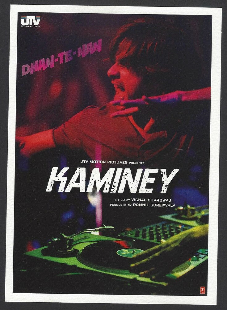 AOP India Bollywood publicity card KAMINEY Shahid Kapoor