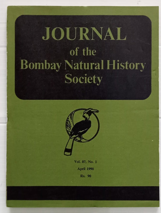 AOP India JOURNAL OF THE BOMBAY NATURAL HISTORY SOCIETY April 1990