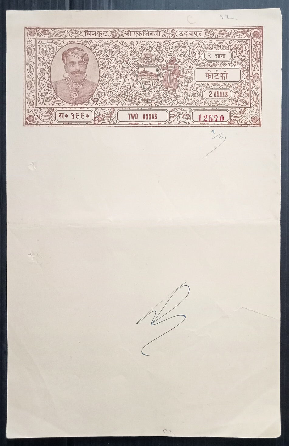 AOP India Udaipur State stamp papers collection (8)