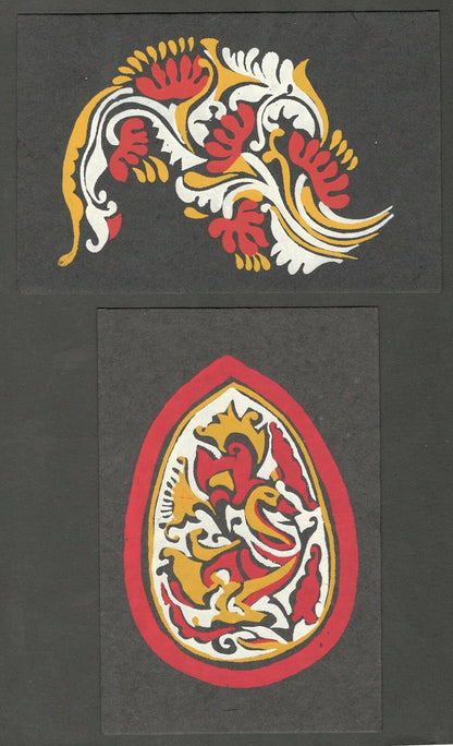AOP India vintage postcards ORNAMENTAL DESIGN (10)