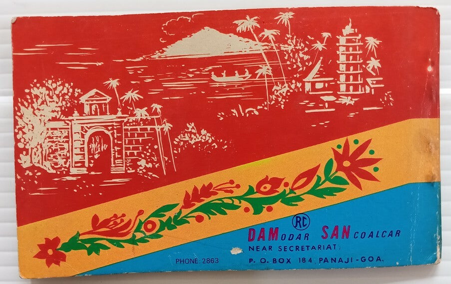 AOP India Damsan GOA souvenir booklet of 10 postcards 