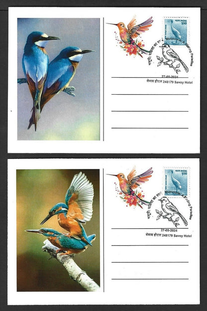 India 2024 BIRDS maximum cards (not first day) (8)