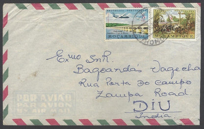 AOP Mozambique 1970 cover to DIU, India