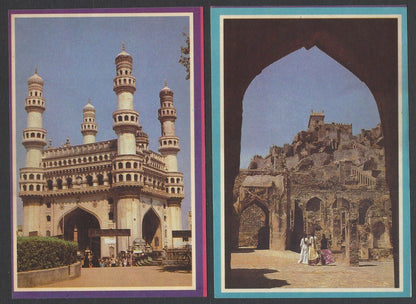 India HYDERABAD vintage postcards (10)