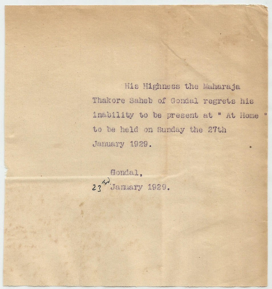 India 1929 & 1931 Carmichael Hospital Calcutta invitations (2)
