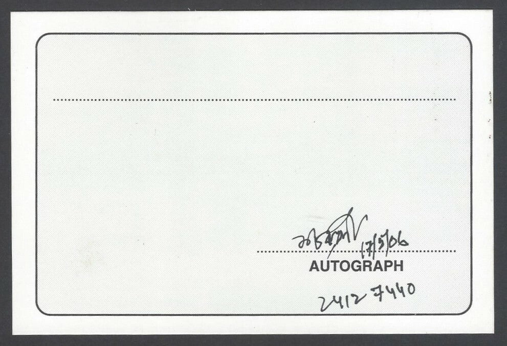 AOP Shambu Chakaraborty, Actor signed autograph card India