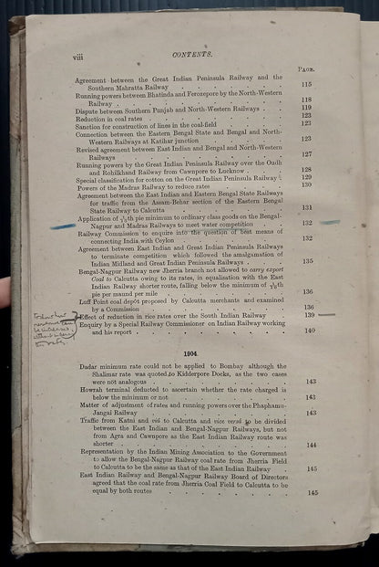 AOP A Monograph on India Railway Rates by Ghose 1918 HC 595pgs