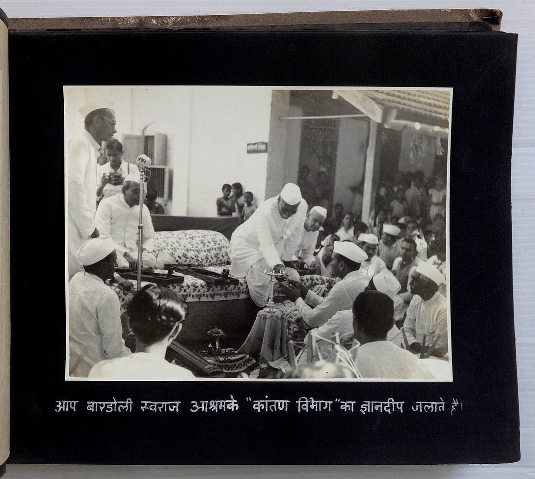 India 1950 photo album President Rajendra Prasad in BARDOLI 27 photos zaz