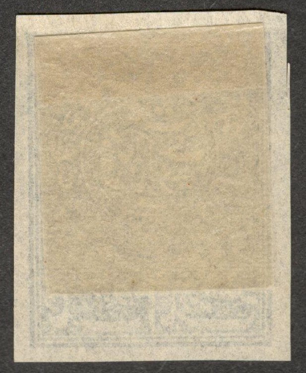AOP India Faridkot revenue stamp Type 10 - 1882 1p black imperf unused KM #104a