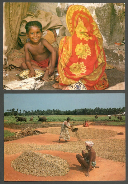 AOP India South India Goa Pondicherry vintage Auroville postcards (6)