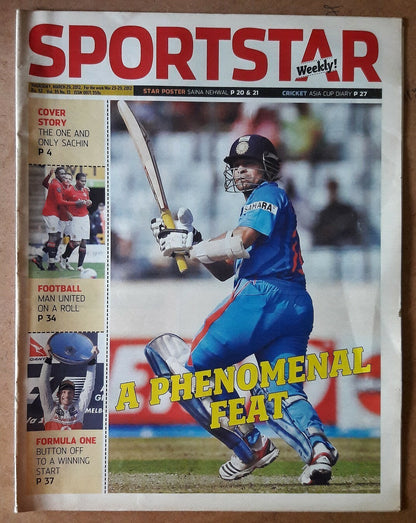 India Sportstar 2008-12 CRICKET cover issues 10” X 13” (5)