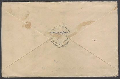 AOPIMT GB 1924 5d & 6d on 1932 cover to the ruler of Nawalgrah, India