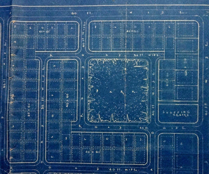 India 1954 Survey Map of the proposed NASIYAN COLONY Gangapur 22” x 35”