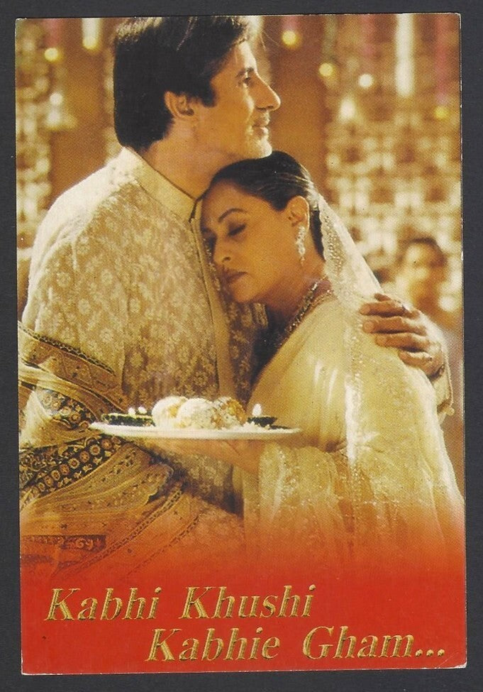 AOP India Bollywood vintage postcard JAYA & AMITABH BACHCHAN
