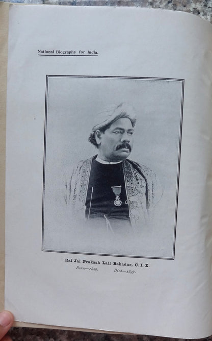 A National Biography of India Volume 3 1911 NO COVER 9 plates