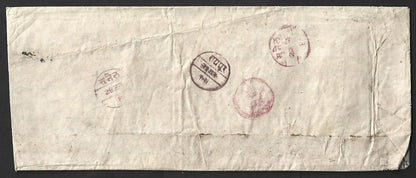 AOP India Indore Holkar State 1904 stampless cover RAIPUR to INDORE
