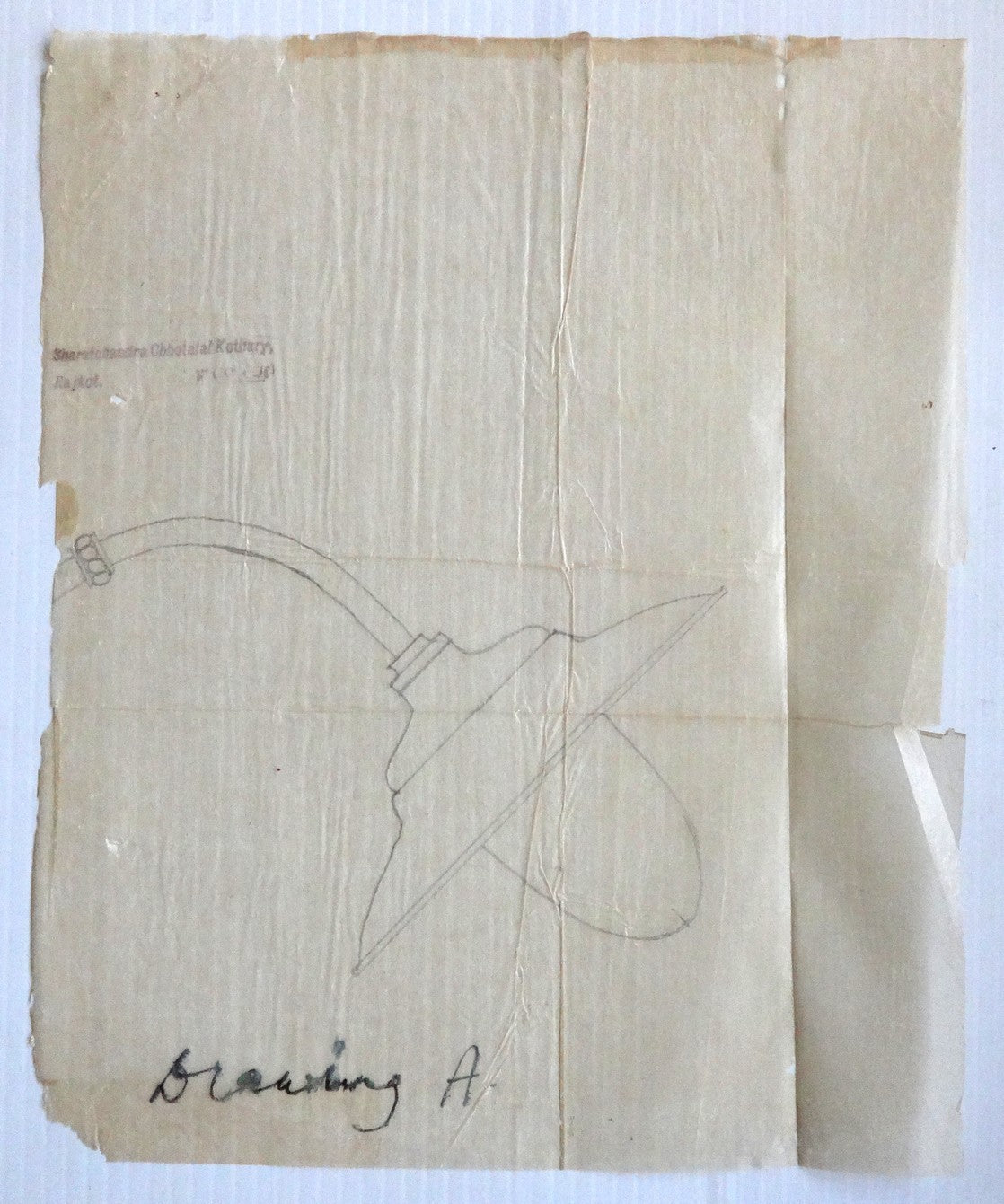 India 1930 Rajkot designs & letters re: introduction of Electric Street Lighting
