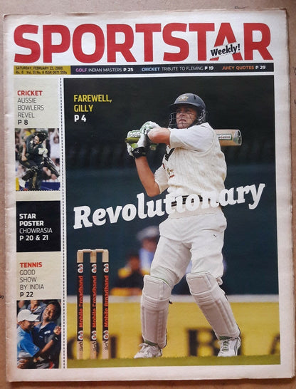 India Sportstar 2007-10 CRICKET cover issues 10” X 13” (5)