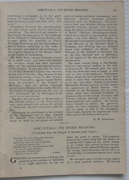 India Modern Review 1911 Tolstoy CF Andrews 5 plates etc SEE CONDITION