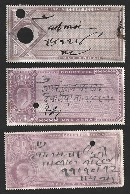 (AOP) India revenue - collection KEdVII COURT FEES