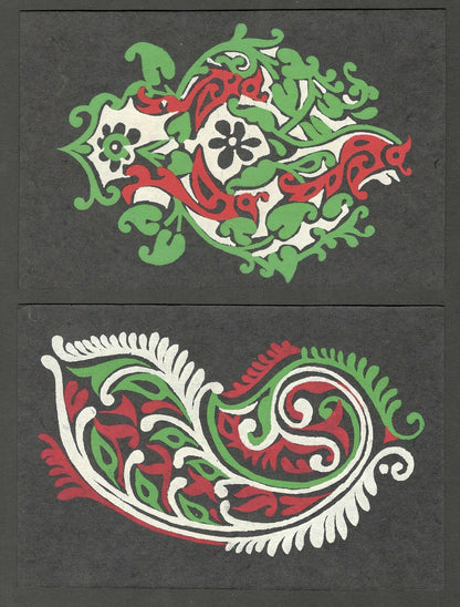 AOP India vintage postcards ORNAMENTAL DESIGN (10)