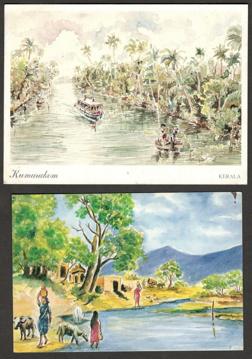 AOP India vintage mixed lot of 31 postcard