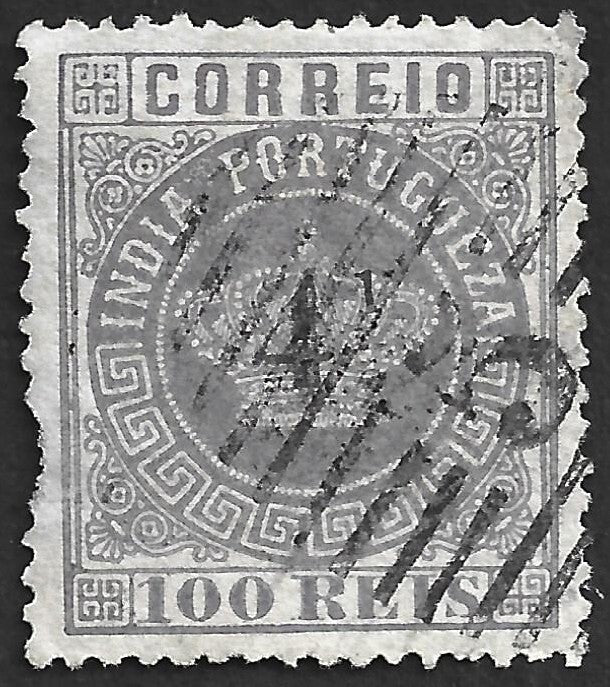 AOP Portuguese India 1880-81 Crown issue #121 used