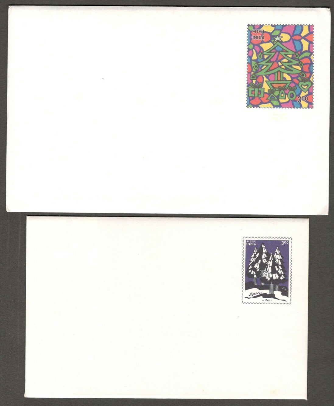 (AOP) India collection of Post Office greetings envelopes with enclosed cards